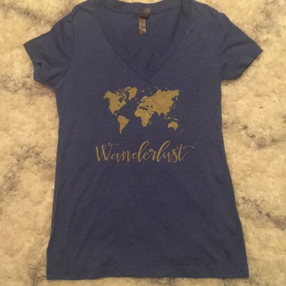 Next Level Apparel Tops - “Wanderlust” graphic tee